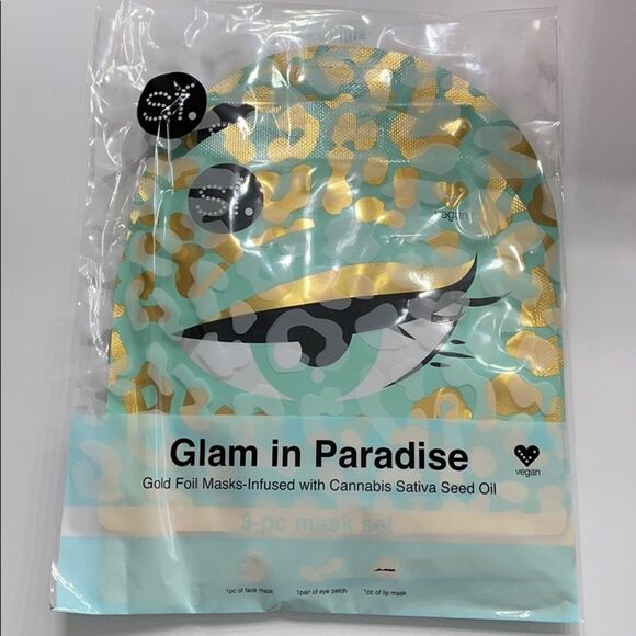 Sephora Other - SFGlow Glam in Paradise Gold Foil Mask set